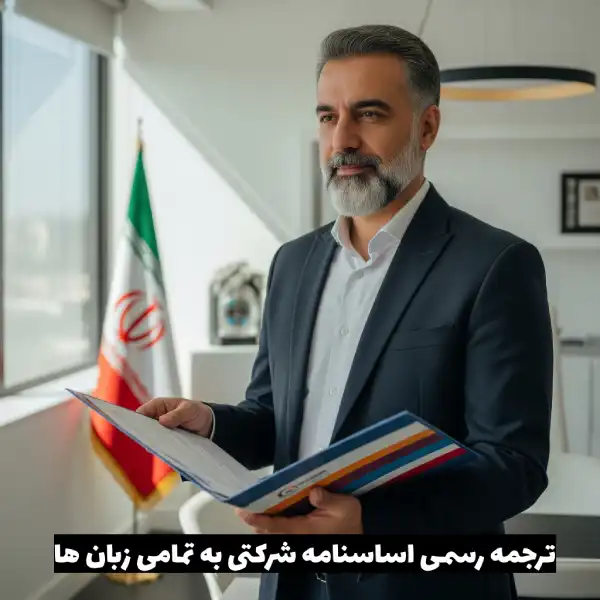 ترجمه رسمی اساسنامه شرکتی به همراه تاییدات کامل