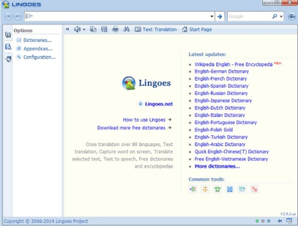 نرم افزار Lingoes