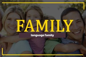 منظور از خانواده زبانی چیست؟