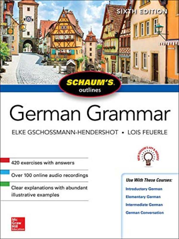 کتاب گرامر زبان آلمانی Schaum’s Outline Of German Grammar