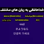 خداحافظی به 22 زبان زنده دنیا