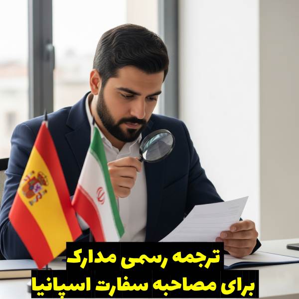 ترجمه رسمی مدارک در مصاحبه سفارت اسپانیا