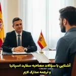 سؤالات مصاحبه سفارت اسپانیا