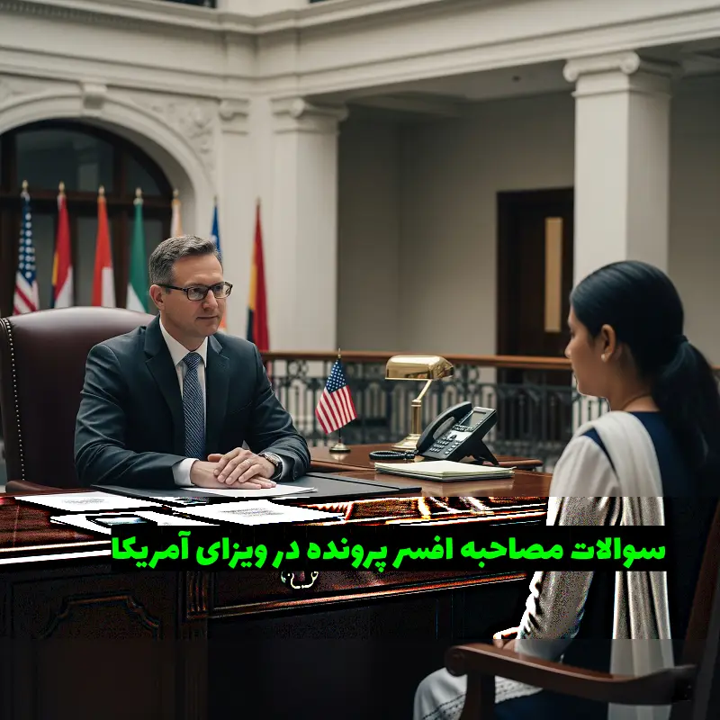 سوالات مصاجبه سفارت آمریکا برای ایرانیان به زبان فارسی